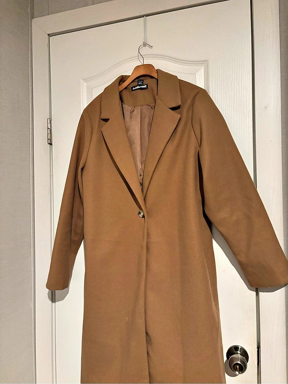 Charlotte Russe Brown Trench Coat Size Large Like New
